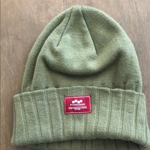 4square green beanie